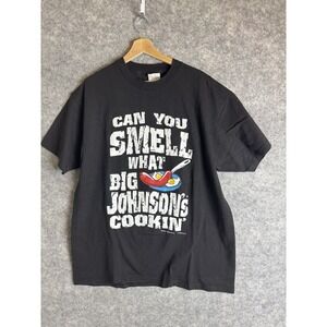 Vintage Big Johnson T-shirt XL Wwe The Rock Wrestling Parody What's 90s Cartoon